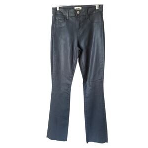 L'Agence Ruth High Rise Leather Look Stretch Jeans Size 25 NWT